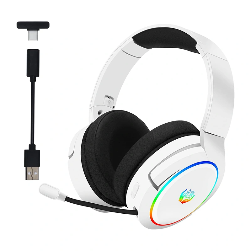 Fone de ouvido para jogos sem fio de 2,4 GHz Bluetooth 2.4G TIPO-C