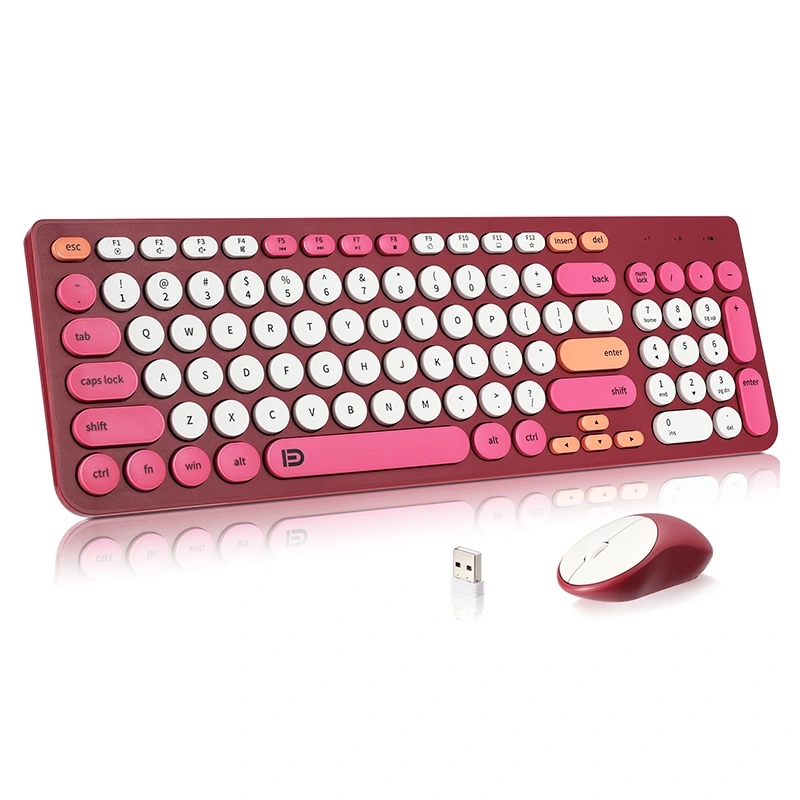 Quais são os recursos do teclado sem fio e da combinação de mouse?