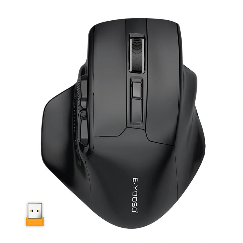 Quais são os recursos do mouse de jogos sem fio 2.4G?