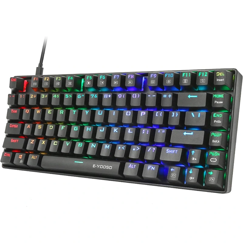 À prova de água mecânico do teclado do jogo de 81 chaves RGB
